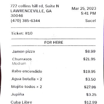 Las Terrazas Cuban Restaurant - Thieves .. they tagged on a $1.87 service fee, without saying anything. I was then told it was for the ONE styrofoam container I asked for - Cuban Near Me - Lawrenceville, Georgia Las Terrazas Cuban Restaurant - Thieves .. they tagged on a $1.87 service fee, without saying anything. I was then told it was for the ONE styrofoam container I asked for - Cuban Near Me - Lawrenceville, Georgia