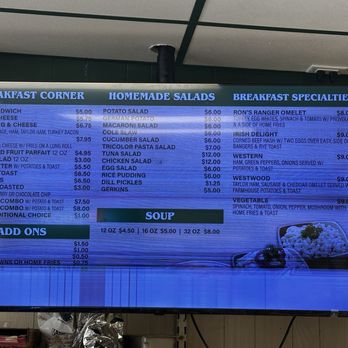 Flynn's Deli - Menu on tv a tad hard to read cause the TVs are shot - Coffee & Tea Near Me - Westwood, New Jersey Flynn's Deli - Menu on tv a tad hard to read cause the TVs are shot - Coffee & Tea Near Me - Westwood, New Jersey
