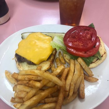The White House Restaurant - Cheeseburger with fries - Breakfast & Brunch Near Me - Atlanta, Georgia