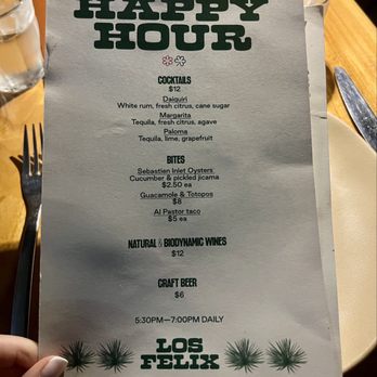 Los Felix Miami - Happy Hour Menu - Mexican Near Me - Miami, Florida Los Felix Miami - Happy Hour Menu - Mexican Near Me - Miami, Florida