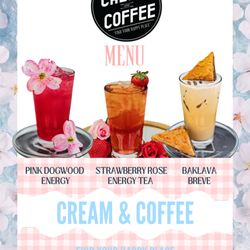 Cream And Coffee - Spring Menu