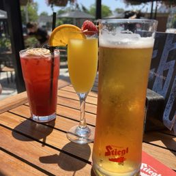 Drinks on the patio