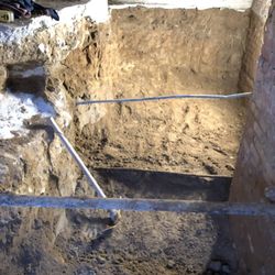 BTJ Demo - Hand excavation to make room for a laundry room addition