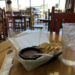The "Free" basket of chips and salsa you get when you arrive. Wanting more costs extra. The "Free" basket of chips and salsa you get when you arrive. Wanting more costs extra.