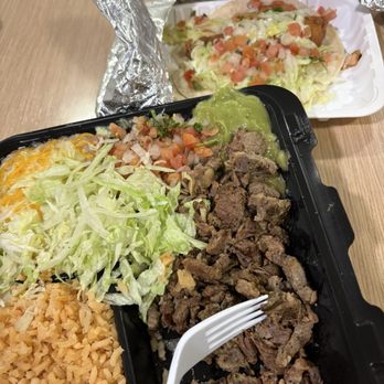 Riva's Taco Shop - 11. Carne Asada Plate Soft Fish Taco - Mexican Near Me - Corvallis, Oregon
