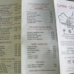 China Cafe - Takeout menu - May 2025