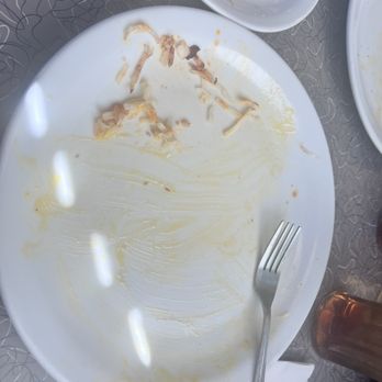 Denny's - empty plate of the All-American Slam (devoured) - Diners Near Me - San Antonio, Texas Denny's - empty plate of the All-American Slam (devoured) - Diners Near Me - San Antonio, Texas