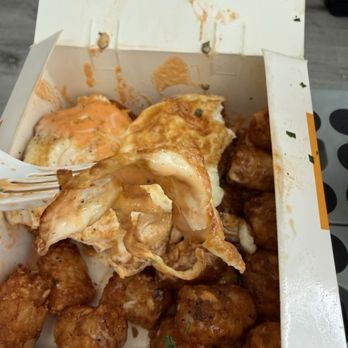 Egg Tuck - Eggs EGG TOTS with extra sauce - Coffee & Tea Near Me - Schaumburg, Illinois