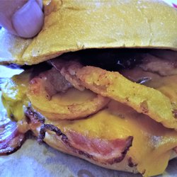 Brisket and roast beef sandwich. A mess, but a delicious mess!