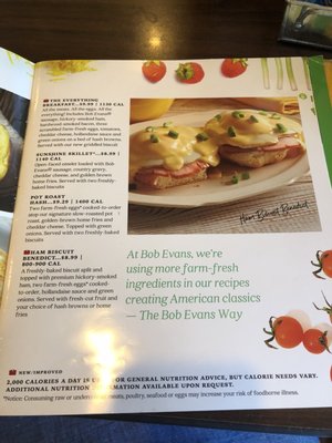 Menu photo 3 Bob Evans Westerville, OH