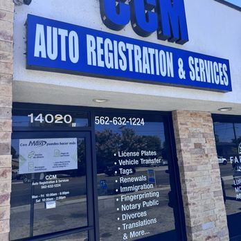 CCM Auto Registration and Services - Registration Services Near Me - Whittier, California