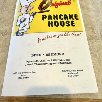 The Original Pancake House - Address & hours & location - American Near Me - Bend, Oregon