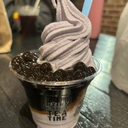 Tiny Bubbles Tea Bar at Marietta Square Market - Taro soft serve with tapioca