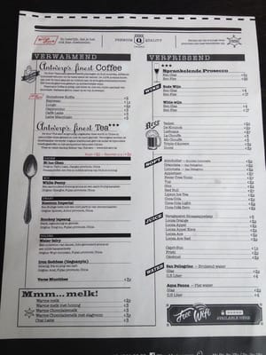 Menu photo 2 Blend Antwerp, VAN Menu photo 2 Blend Antwerp, VAN
