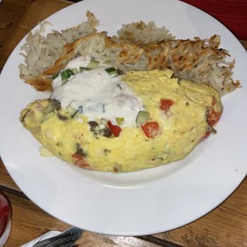 Honeybear Cafe - The Greek Omelette - Breakfast & Brunch Near Me - Chicago, Illinois