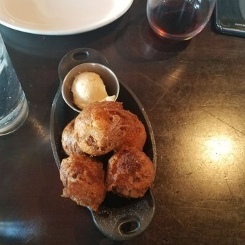 The General Public - Crab hushpuppies with honey butter - New American Near Me - San Antonio, Texas