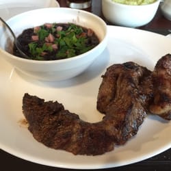 Fazenda Barba Negra - Executivo com feijao mexido, fraldinha e salada de batata.