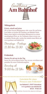 Menu photo 3 Gasthaus Am Bahnhof Ockenheim, RP