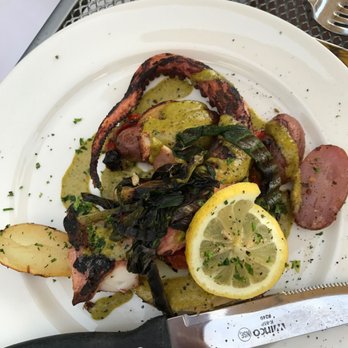La Bottega - Octopus appetizer with potatoes - Italian Near Me - Vail, Colorado La Bottega - Octopus appetizer with potatoes - Italian Near Me - Vail, Colorado