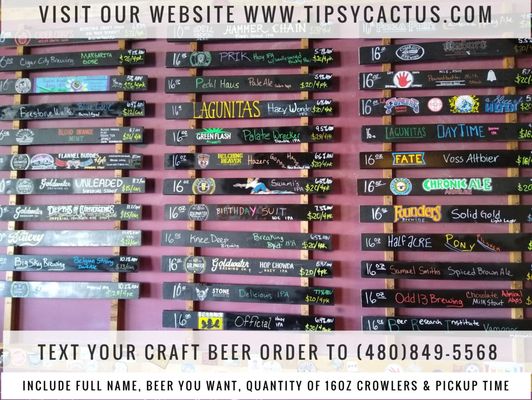 Menu photo 1 Tipsy Cactus TapRoom & Bottle Shop Mesa, AZ