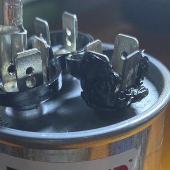 Tek  Aire Services - The undersized capacitor that Mikeson installed. Burnt out after a week. - Heating & Air Conditioning/HVAC Near Me - Houston, Texas