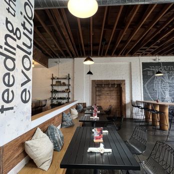 The Plot - Inside view showing some of the seating and overall vibe. - Vegan Near Me - Oceanside, California