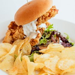 Pig & Fig Cafe - Fried chicken sandwich
