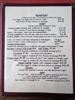 Menu photo 2 Rollerville Cafe Point Arena, CA