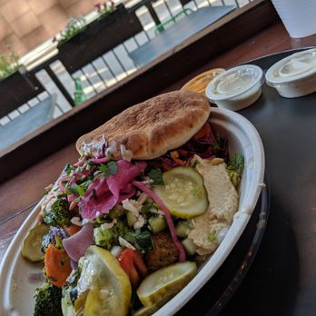 Roti - Rice bowl with lamb meatballs. - Mediterranean Near Me - Chicago, Illinois