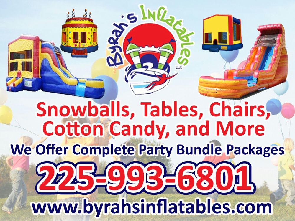 BYRAH’S INFLATABLES Updated June 2024 Denham Springs, Louisiana