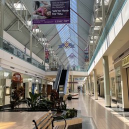 83+% of stores closed. Very empty place.