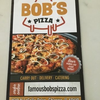 Bob's Pizza - Menu-August 2020 - Pizza Near Me - Chicago, Illinois