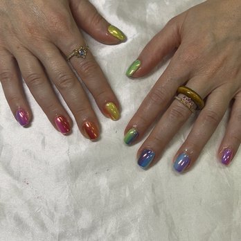 Creative Touch Nail Salon - Rainbow Chrome Nails - Nail Salons Near Me - Los Angeles, California Creative Touch Nail Salon - Rainbow Chrome Nails - Nail Salons Near Me - Los Angeles, California