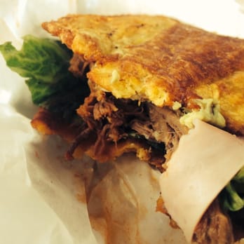 Arepa Xpress - Patacon Sandwich,.. Amazing flavor!! - Venezuelan Near Me - Spring, Texas
