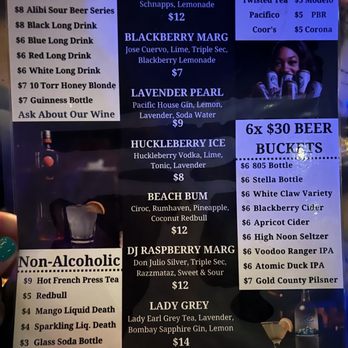 Hookava - a menu for a drink at a bar - Hookah Bars Near Me - Reno, Nevada