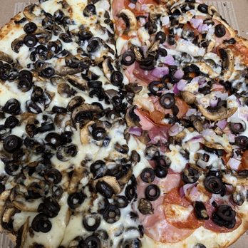 Shasta Pizza - Our favorite pizza, no sauce and no bell peppers. - Italian Near Me - Redding, California