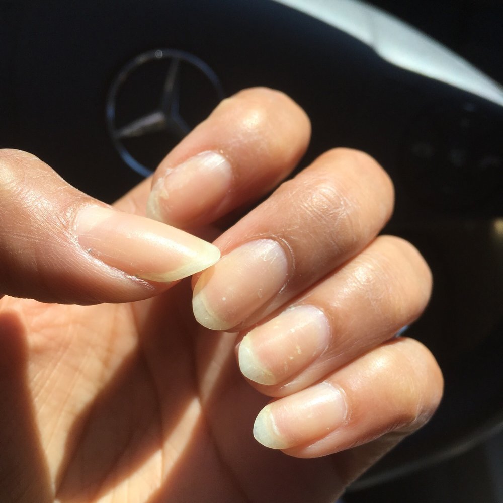 Orchid Nails & Spa - My nails after I told him to take off the horrible paint job!! - Nail Salons Near Me - Silver Spring, Maryland Orchid Nails & Spa - My nails after I told him to take off the horrible paint job!! - Nail Salons Near Me - Silver Spring, Maryland