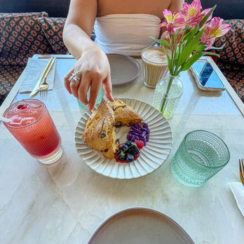 Glass Kitchen - pom tea, scones, biscoff latte - Breakfast & Brunch Near Me - Markham, Ontario