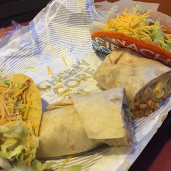 Taco Bell - Cheesy core burrito spicy cut in half , and tacos all beans base being veggie guy - Fast Food Near Me - Groton, Connecticut Taco Bell - Cheesy core burrito spicy cut in half , and tacos all beans base being veggie guy - Fast Food Near Me - Groton, Connecticut