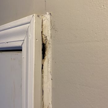 PMI Chi-Town - water leaked from sinking balcony into wall and rotted everything, causing framing to collapse. It's been like this for 3 weeks. - Property Management Near Me - Schaumburg, Illinois PMI Chi-Town - water leaked from sinking balcony into wall and rotted everything, causing framing to collapse. It's been like this for 3 weeks. - Property Management Near Me - Schaumburg, Illinois