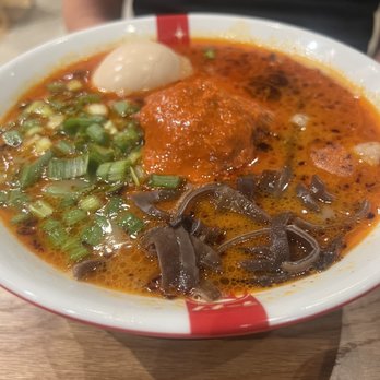 Ramen Nagi - Red King, level 5 spicy, added egg - Ramen Near Me - Arcadia, California Ramen Nagi - Red King, level 5 spicy, added egg - Ramen Near Me - Arcadia, California