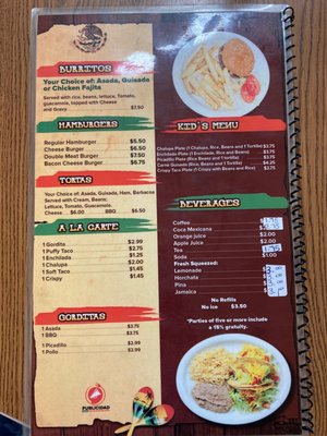 Menu photo 1 Tacos Don Nacho San Antonio, TX