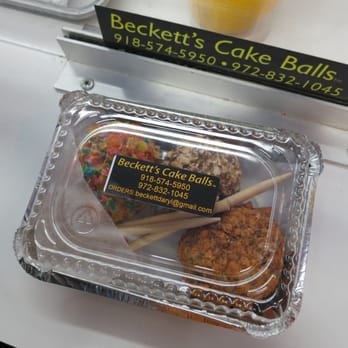 Beckett's Mobile Bakery - cake balls in a plastic container - Food Trucks Near Me Beckett's Mobile Bakery - cake balls in a plastic container - Food Trucks Near Me