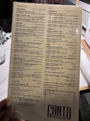 Menu photo 3 Canto - Upper West Side New York, NY