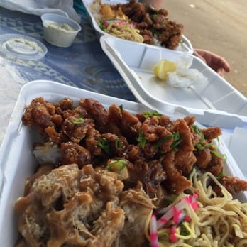 Bobbie's - Pork and Korean chicken combo. Very delicious - Hawaiian Near Me - Hanapepe, Hawaii Bobbie's - Pork and Korean chicken combo. Very delicious - Hawaiian Near Me - Hanapepe, Hawaii