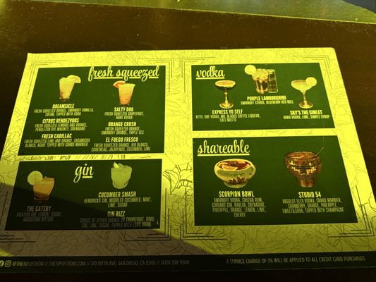 Menu photo 5 The Tipsy Crow San Diego, CA Menu photo 5 The Tipsy Crow San Diego, CA