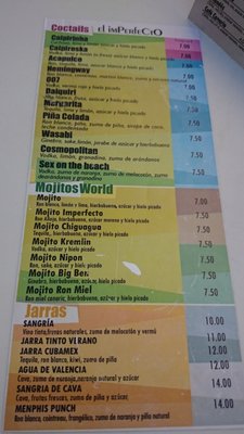 Menu photo 4 El Imperfecto Madrid, M