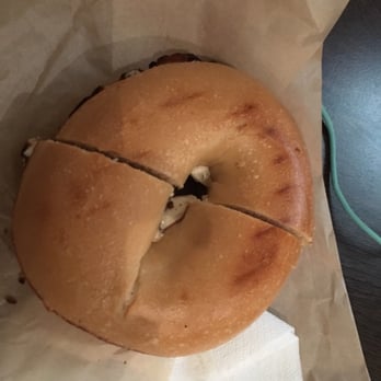 Brown Bagels - Plain bagel with cream cheese - Restaurants Near Me - Melbourne, VIC