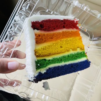 Oakland Diner - I couldn't leave without this rainbow cake! HUGE slice! - Diners Near Me - Oakland, New Jersey Oakland Diner - I couldn't leave without this rainbow cake! HUGE slice! - Diners Near Me - Oakland, New Jersey