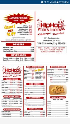 Menu photo 1 Hip-Hop Hot Chicken & Seafood - Thomasville Thomasville, GA Menu photo 1 Hip-Hop Hot Chicken & Seafood - Thomasville Thomasville, GA
